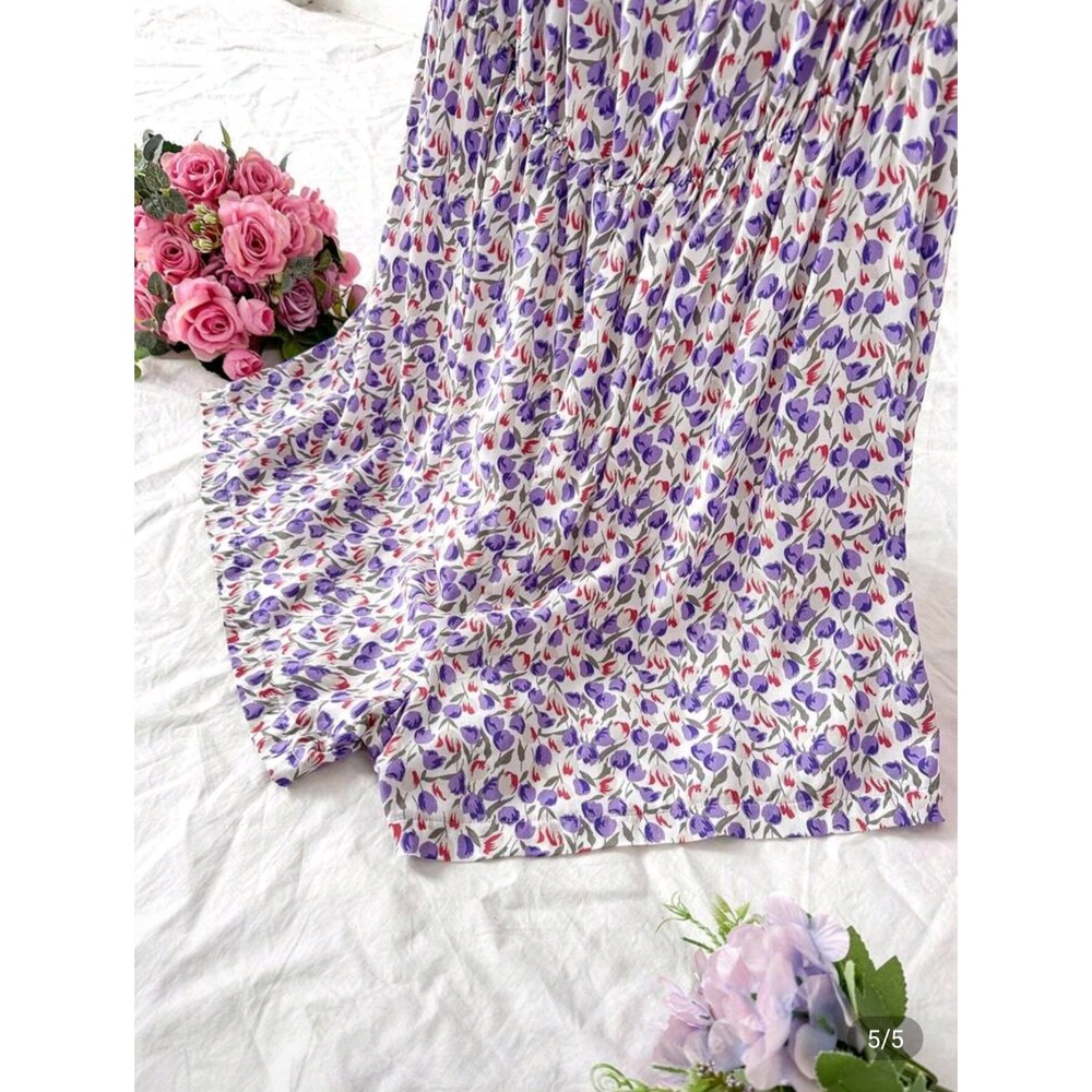 Women's Festival Off Shoulder Floral Romper Sz 2XL Plus Hippie Boho Beach Travel - Picture 3 of 9